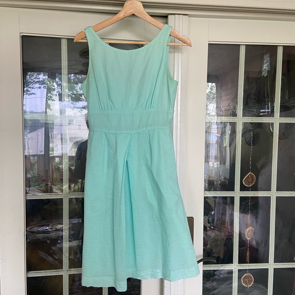 Turquoise J. Crew Sundress Size 2 Breakfast at Tiffany's, Old Money, Feminine